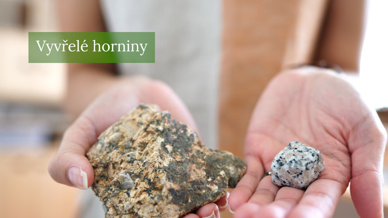 Vyvřelé horniny - hlubinné (žula)